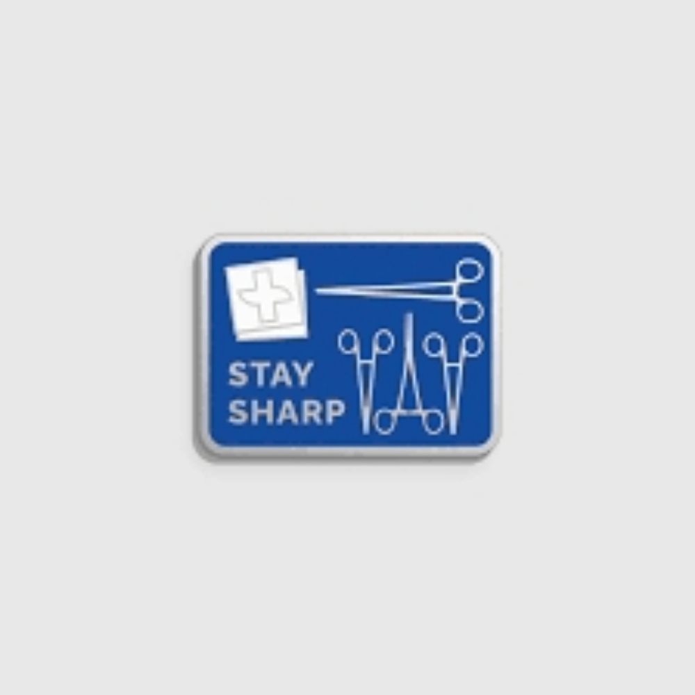 FIGS | V Coterie STAY SHARP ENAMEL PIN